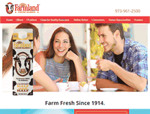 Tablet Screenshot of farmlandmilk.com